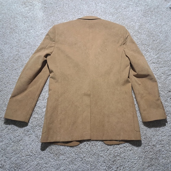 KINGSRIDGE VTG Tan Ultra-Suede 2-Bottom Blazer Sports Jacket 40R - Picture 3 of 6